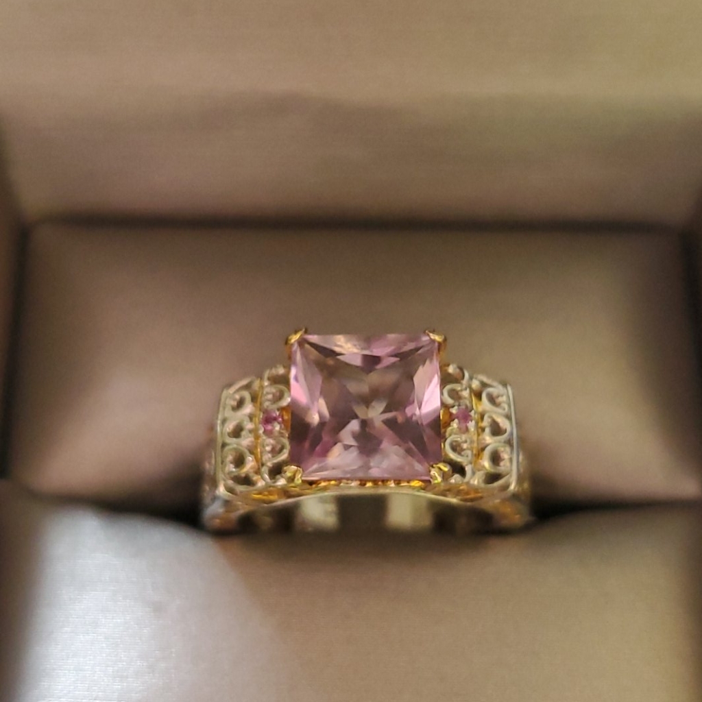 New Never Worn Kunzite Square Design